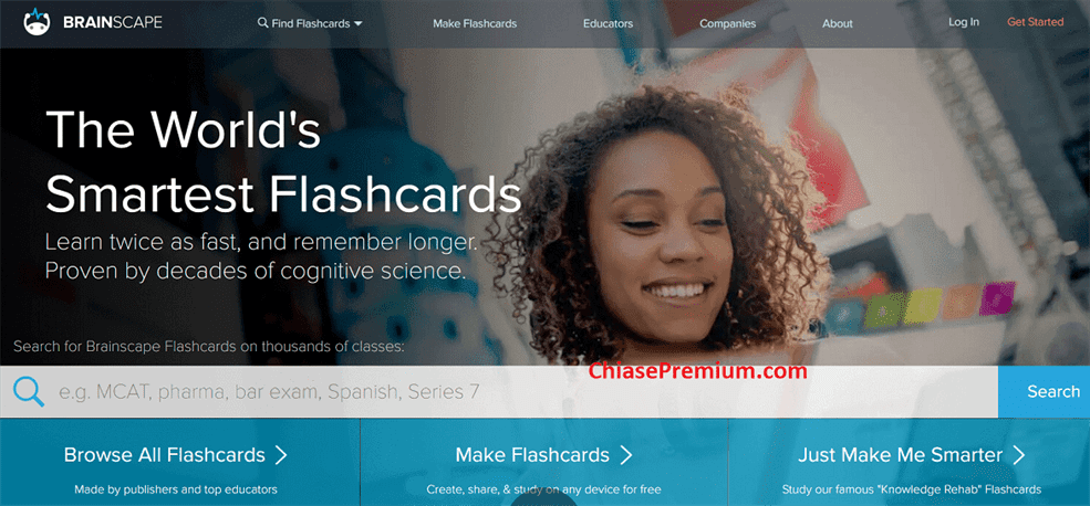 Nếu được chọn giữa các tài khoản flashcard thì bạn nên chọn tài khoản Brainscape - flashcard app tốt nhất.