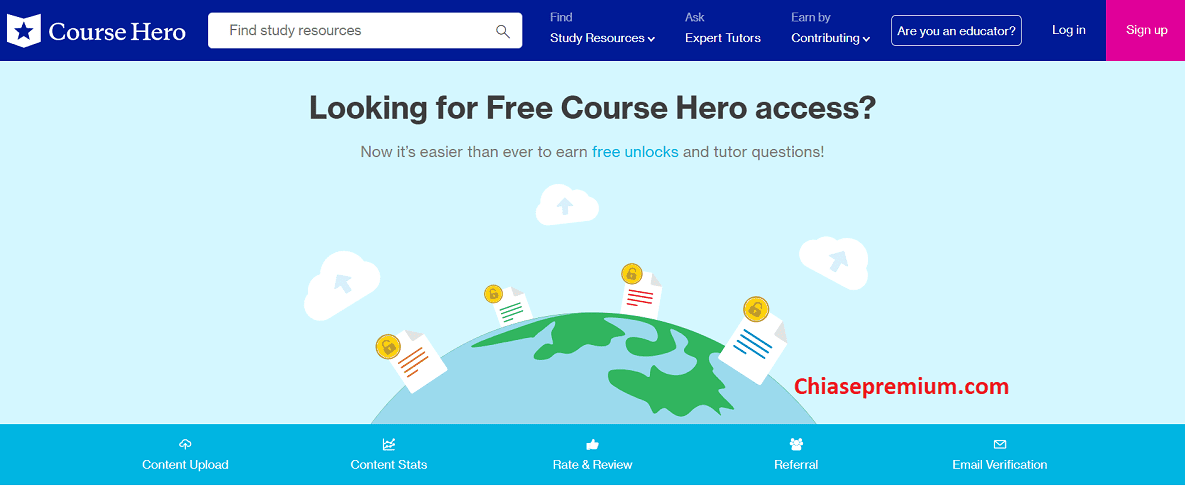 Đăng ký thành viên Cours Hero Premier sẽ mang lại trong bạn nhiều hữu ích khi cần trợ giúp từ gia sư hoặc có thể mở khóa để tải về nhiều tài liệu hay.