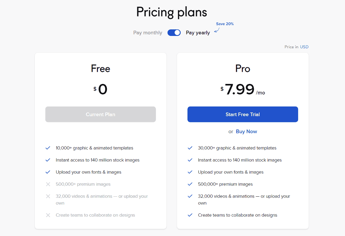 pricing plans 