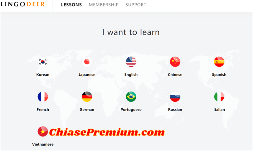học ngoại ngữ trên ứng dụng LingoDeer premium