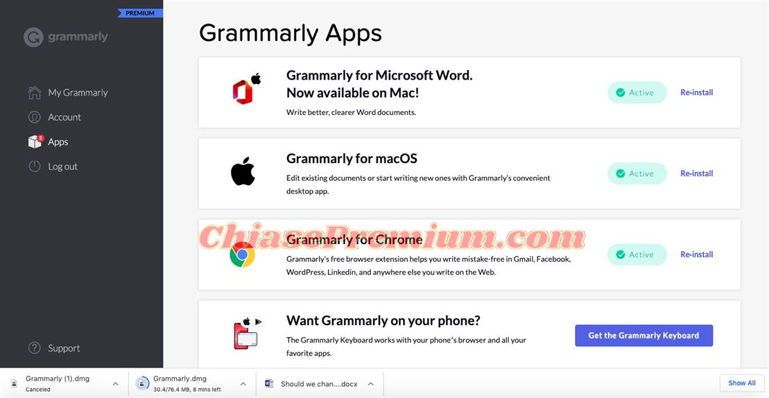 Hướng dẫn sử dụng Grammarly trên máy tính Mac
