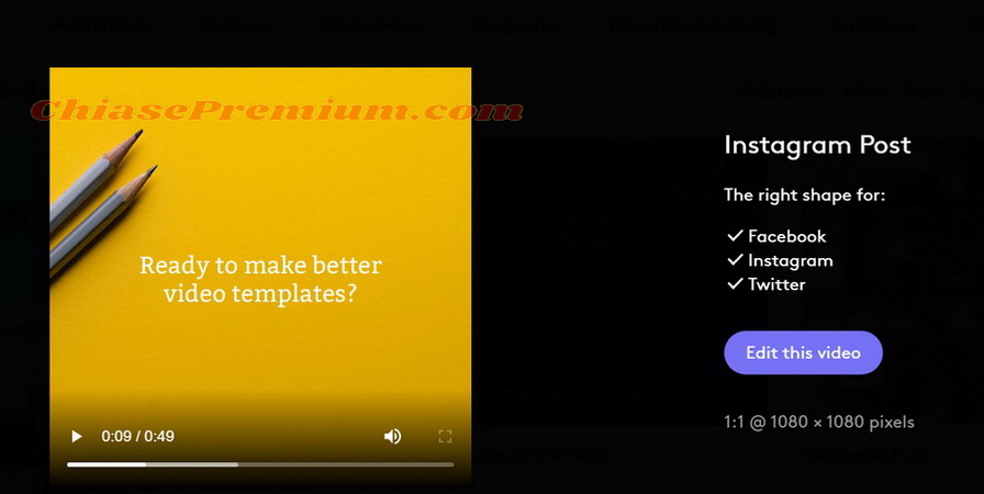 Biteable: Social Media Video Templates - review by ChiasePremium