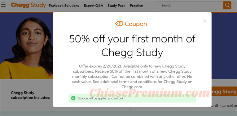 50% off Chegg Study—do midterms differently