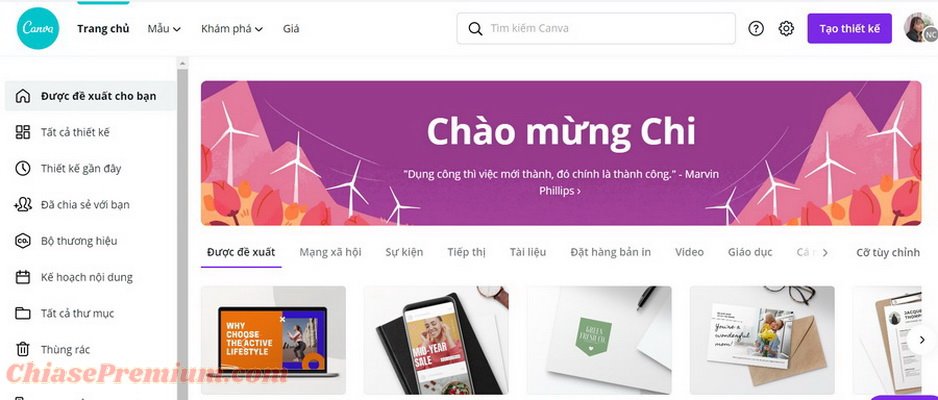Review tạo infographic với Canva