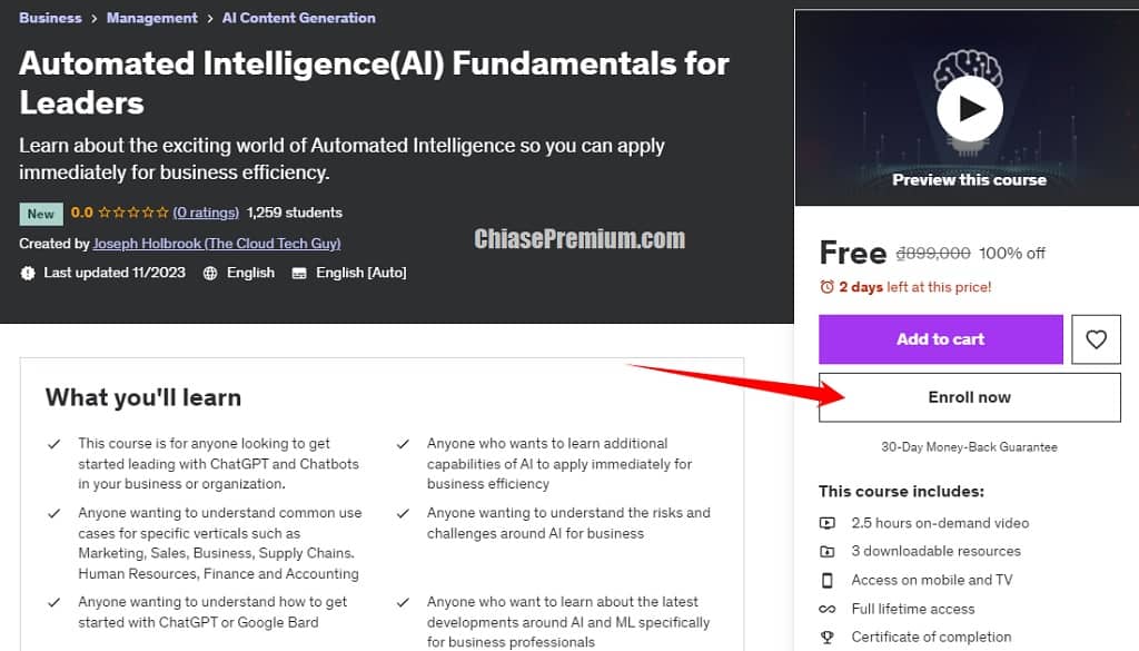 Automated Intelligence(AI) Fundamentals for Leaders