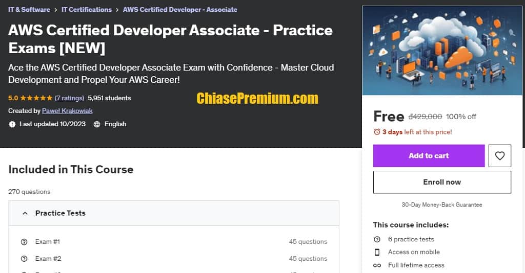 AWS Certified Developer Associate - Practice Exams [NEW]