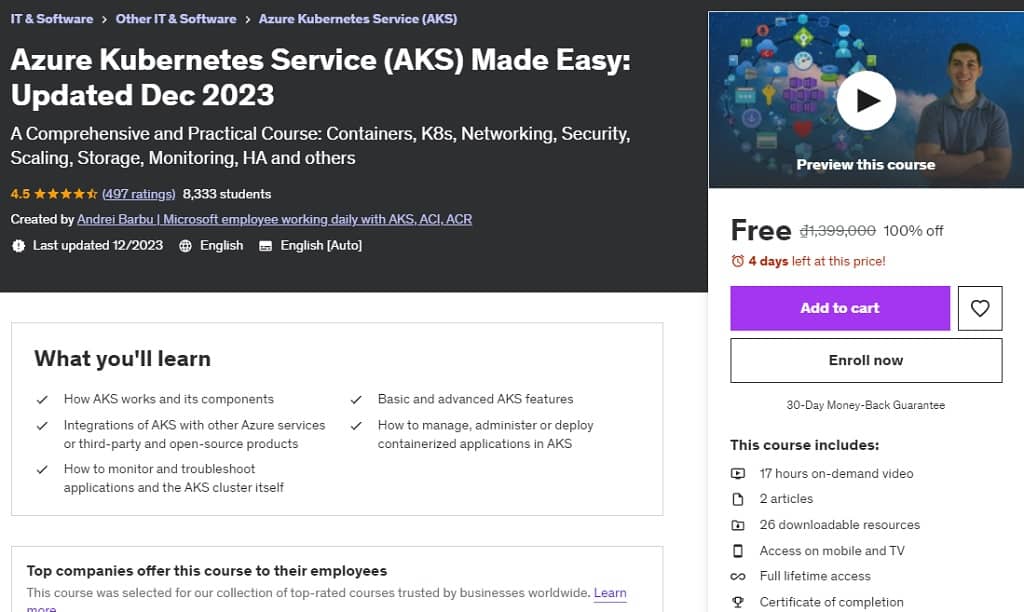 Azure Kubernetes Service (AKS) Made Easy: Updated Dec 2023