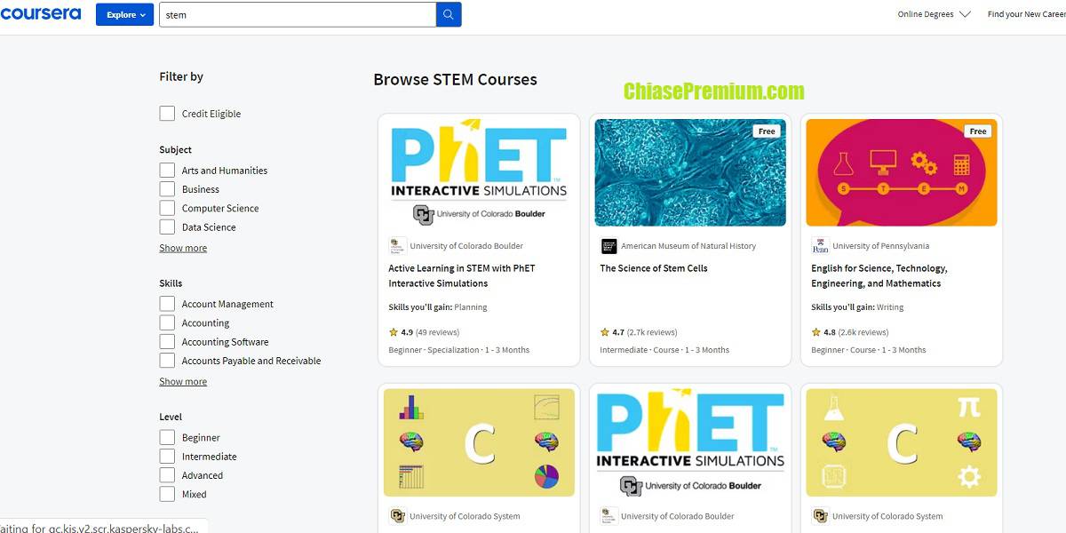 Learn STEM Online with Coursera.org
