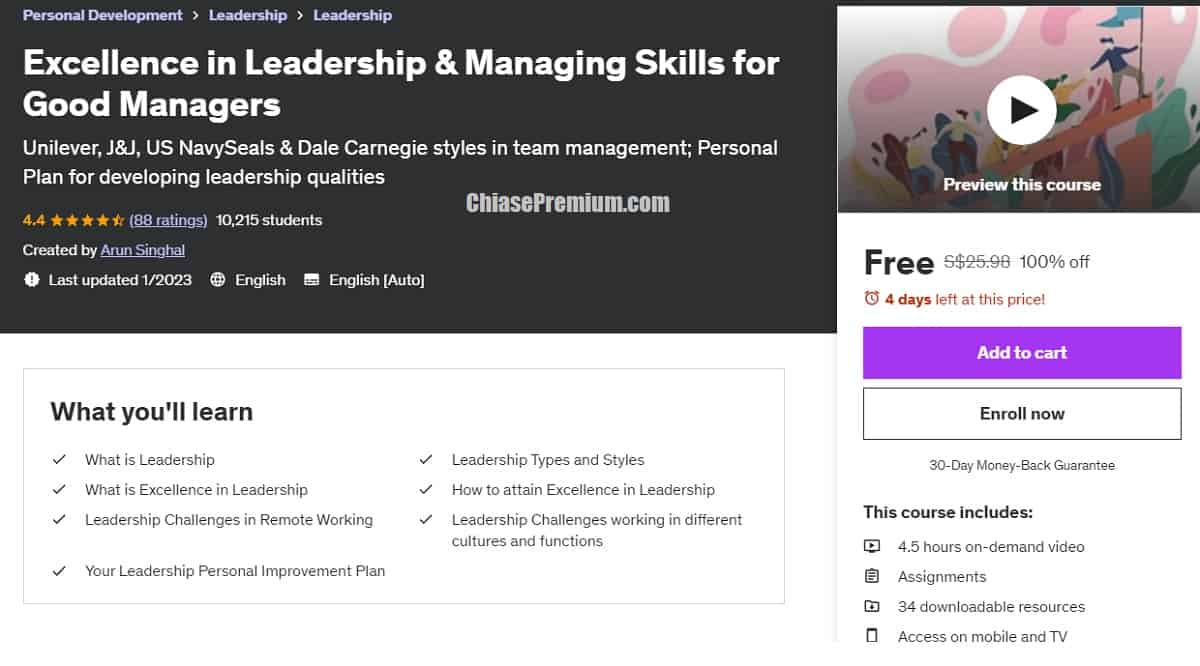 Excellence in Leadership & Managing Skills for Good Managers
