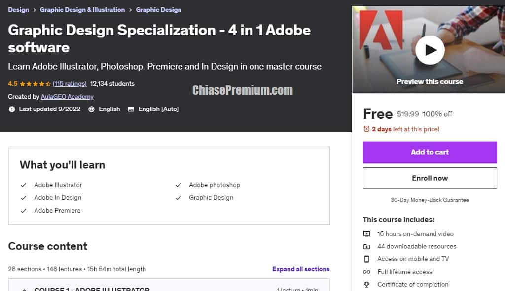 Graphic Design Specialization - 4 in 1 Adobe software