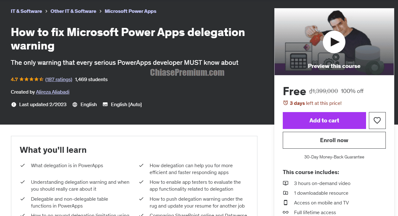 How to fix Microsoft Power Apps delegation warning