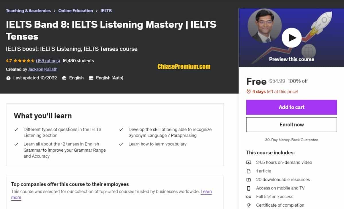 IELTS Band 8: IELTS Listening Mastery | IELTS Tenses