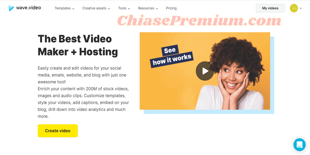 Wave.video là gì? Online video maker, video editor and video hosting | review by ChiasePremium.com