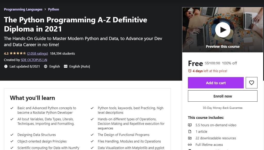 0411-2-The Python Programming A-Z Definitive Diploma in 2021