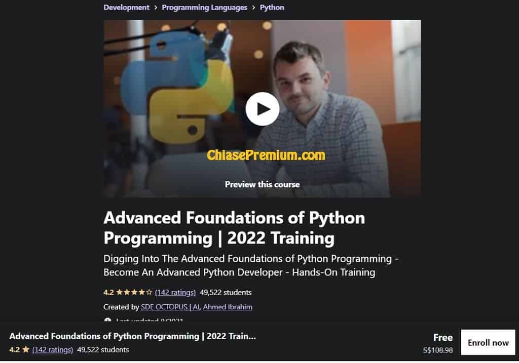 Advanced Foundations of Python Programming | 2022 Training