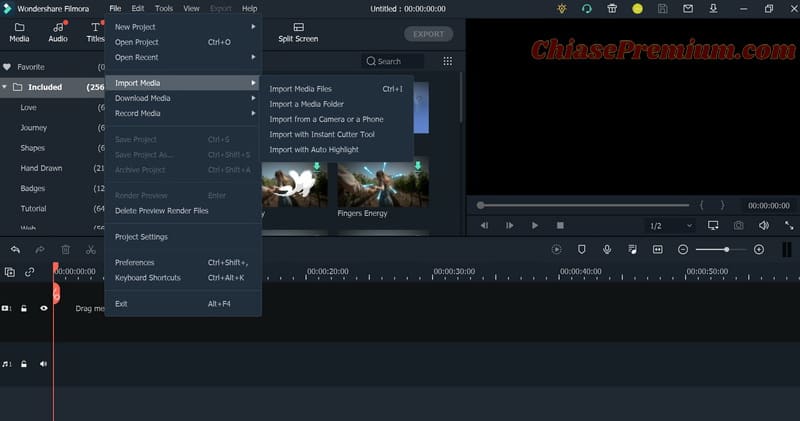 Thao tác Import Media -Motion Tracking : track movement in your video