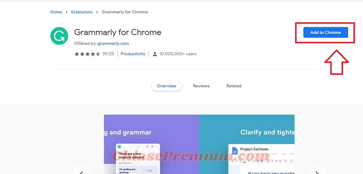 Cài đặt tiện ích mở rộng Grammarly trên trình duyệt Chrome