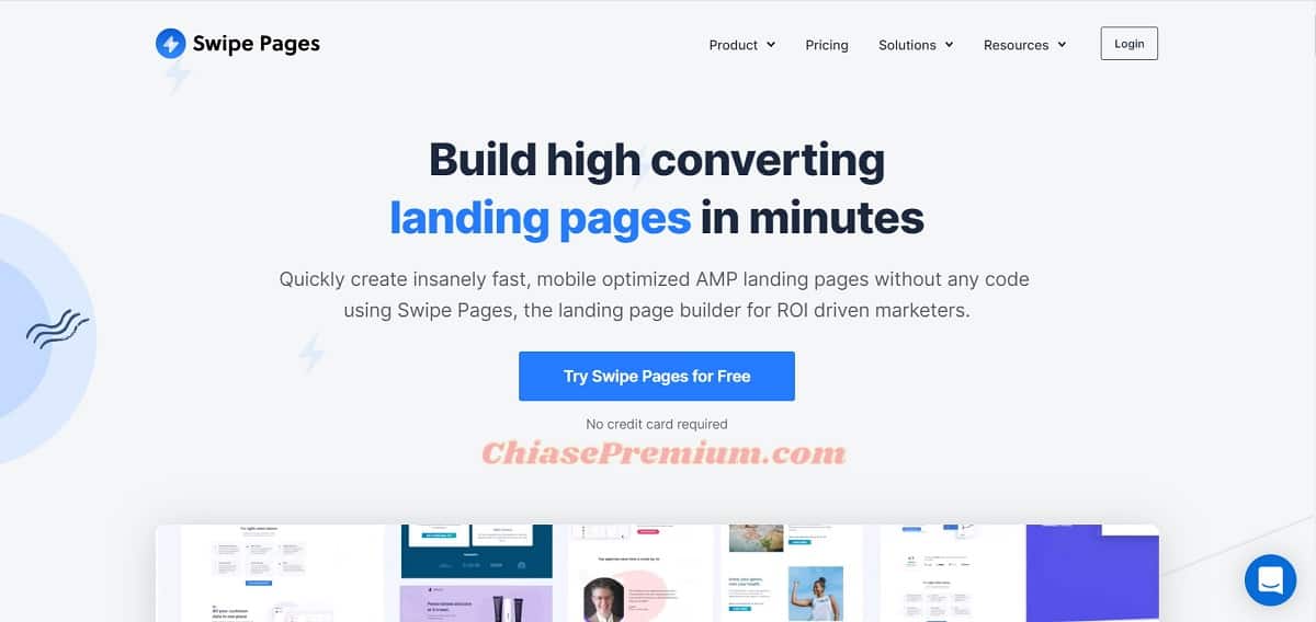 Quickly create insanely fast, mobile optimized AMP landing pages without any code using Swipe Pages