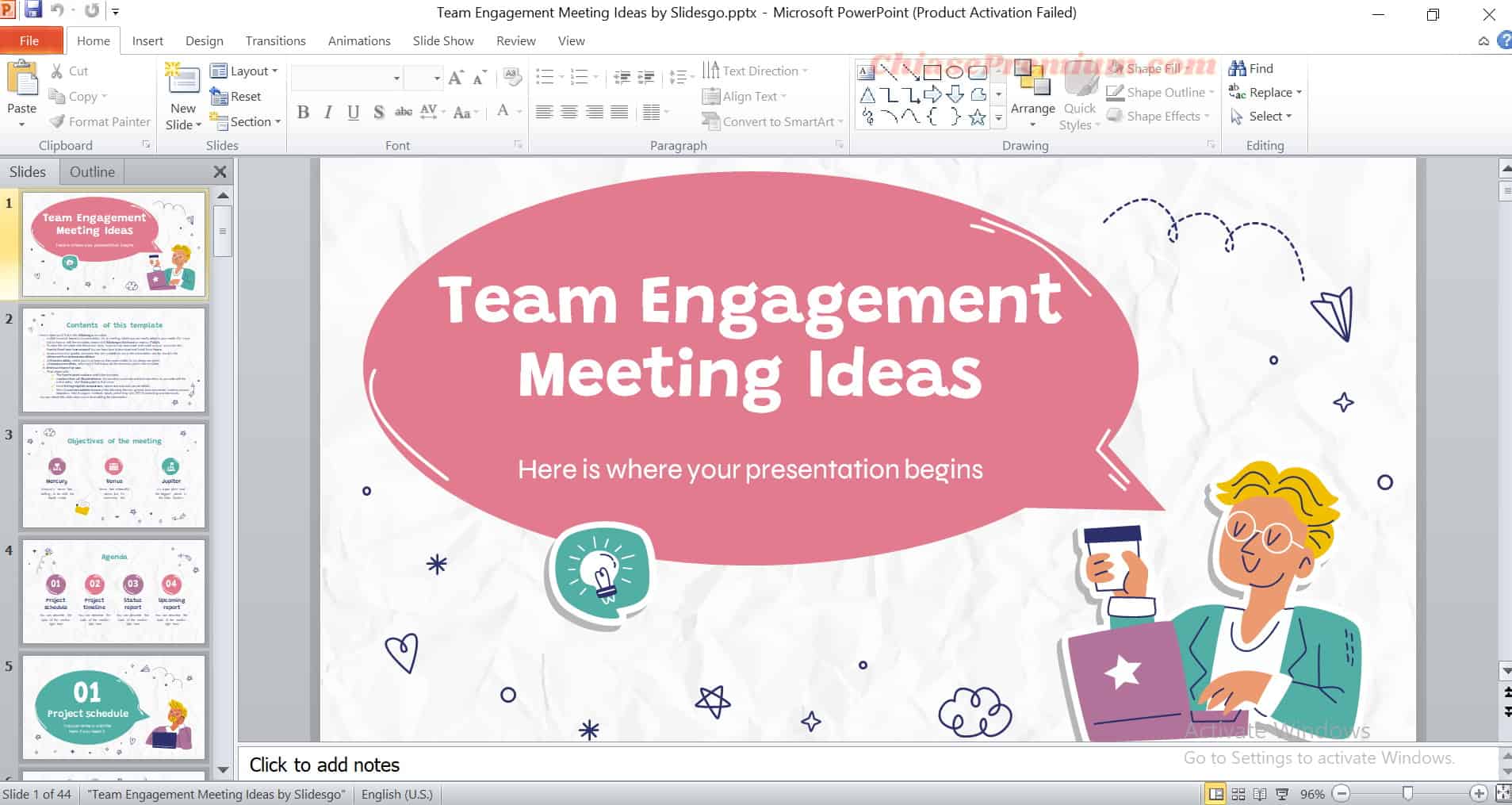 Tải template Slidesgo dễ dàng với PowerPoint