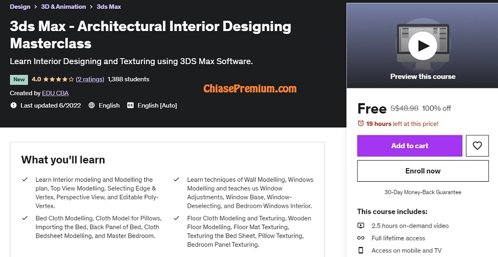 3ds Max - Architectural Interior Designing Masterclass