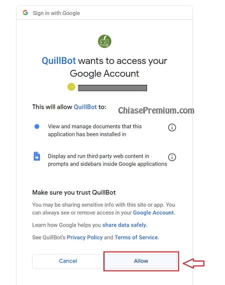 Cách cài đặt QuillBot cho Google Docs (tiếp theo)