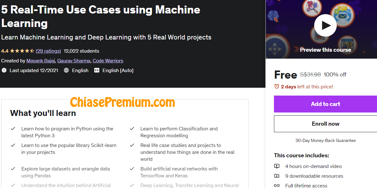 5 Real-Time Use Cases using Machine Learning