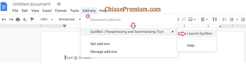 install QuillBot for Google Docs (continue)