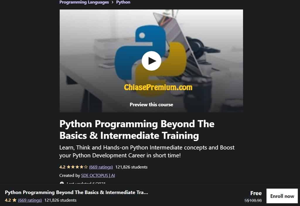 Python Programming Beyond The Basics & Intermediate Training