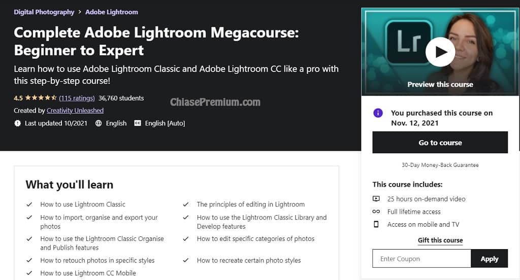 Adobe Lightroom - Beginner to Expert