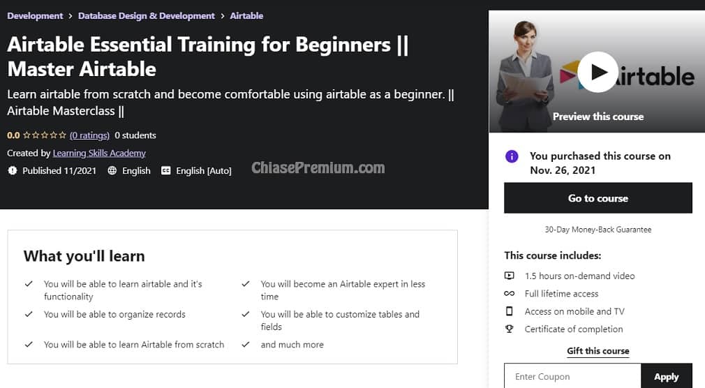 Airtable Essential Training for Beginners