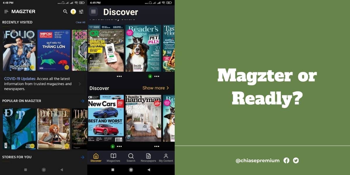 Magzter or Readly?