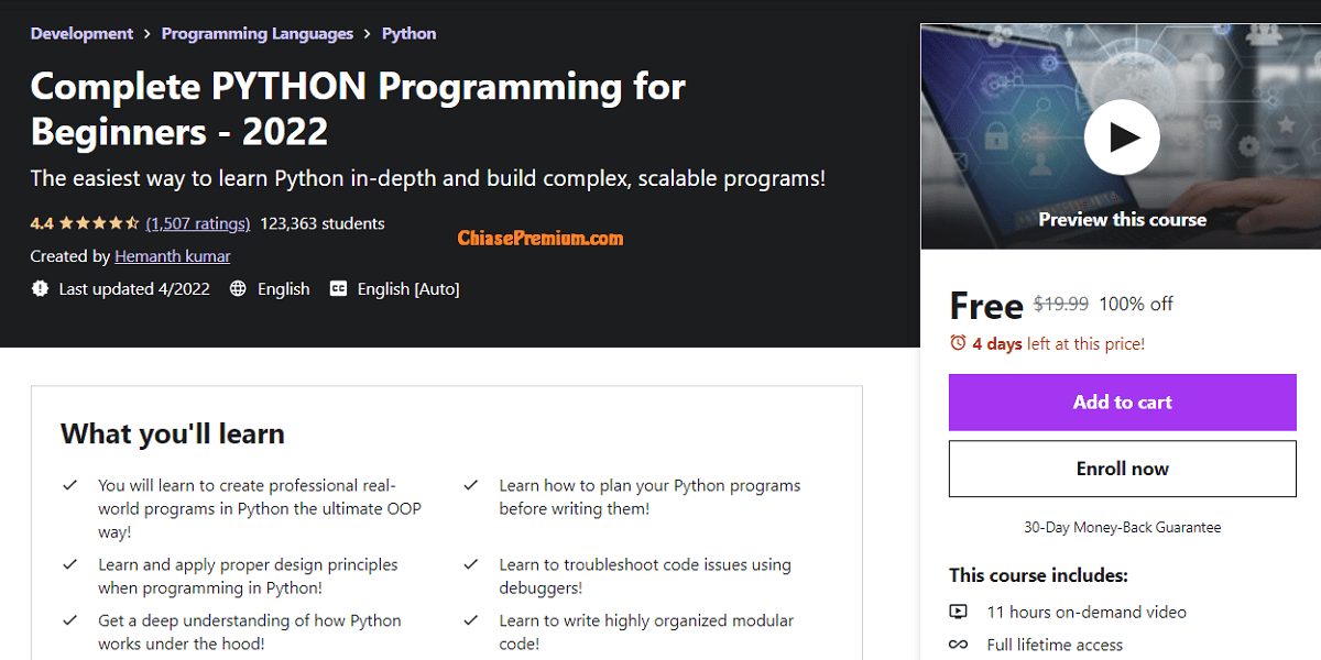 Complete PYTHON Programming for Beginners