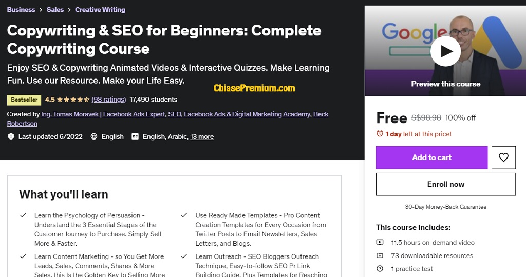 Copywriting & SEO for Beginners: Complete Copywriting Course