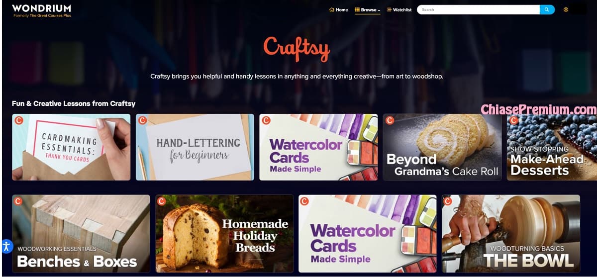 Các lớp học Craftsy | Wondrium khá thú vị mà bạn ít thấy ở các nền tảng học trực tuyến khác.
