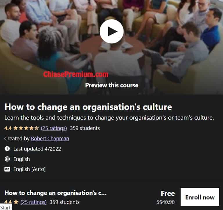 How to change an organisation