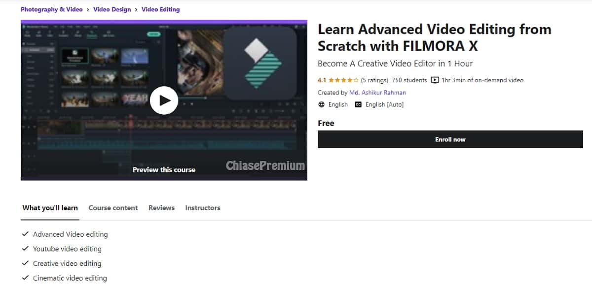 Learn Advanced Video Editing from Scratch with FILMORA X
