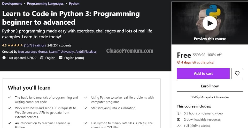 Learn to Code in Python 3