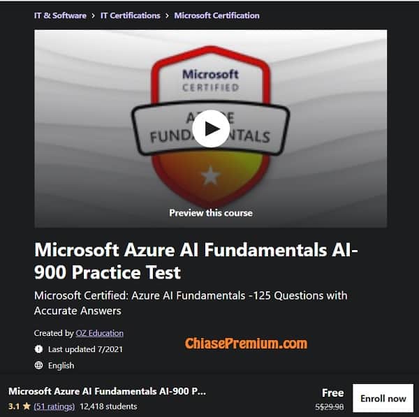 Microsoft Azure AI Fundamentals AI-900 Practice Test Microsoft Certified: Azure AI Fundamentals -125 Questions with Accurate Answers