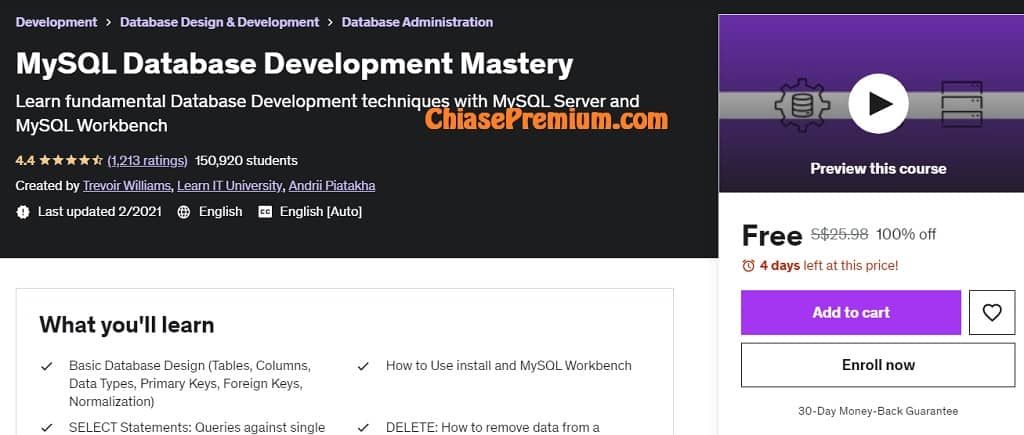 MySQL Database Development Mastery