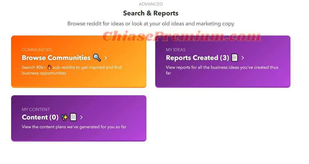 Có thể xem Search & Reports là nhóm công cụ lưu trữ của Nichesss