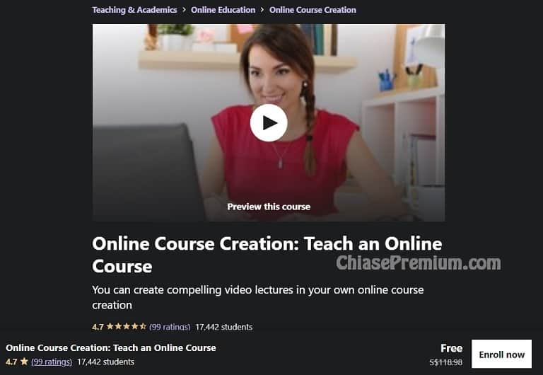 Online Course Creation: Teach an Online Course You can create compelling video lectures in your own online course creation