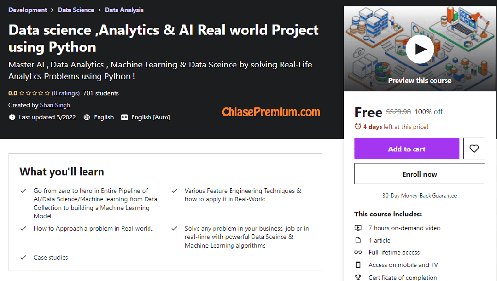 Data science ,Analytics & AI Real world Project using Python
