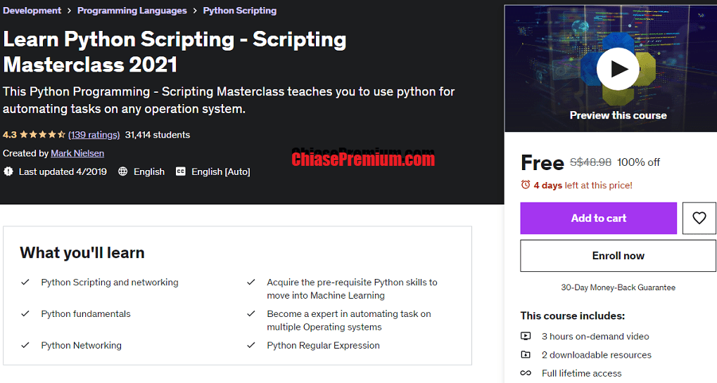 Learn Python Scripting - Scripting Masterclass