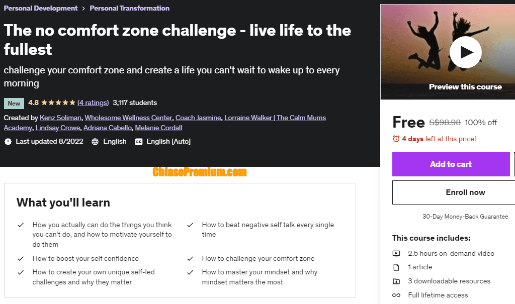 The no comfort zone challenge - live life to the fullest
