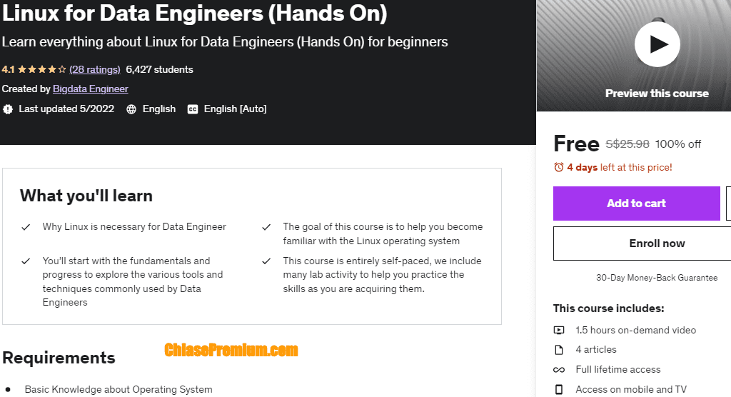 Linux for Data Engineers (Hands On)