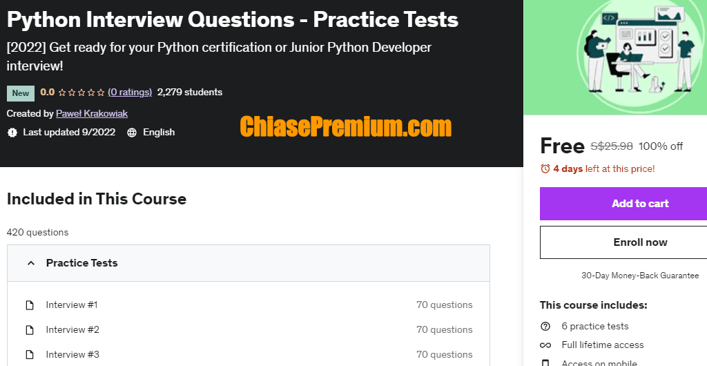 Python Interview Questions - Practice Tests