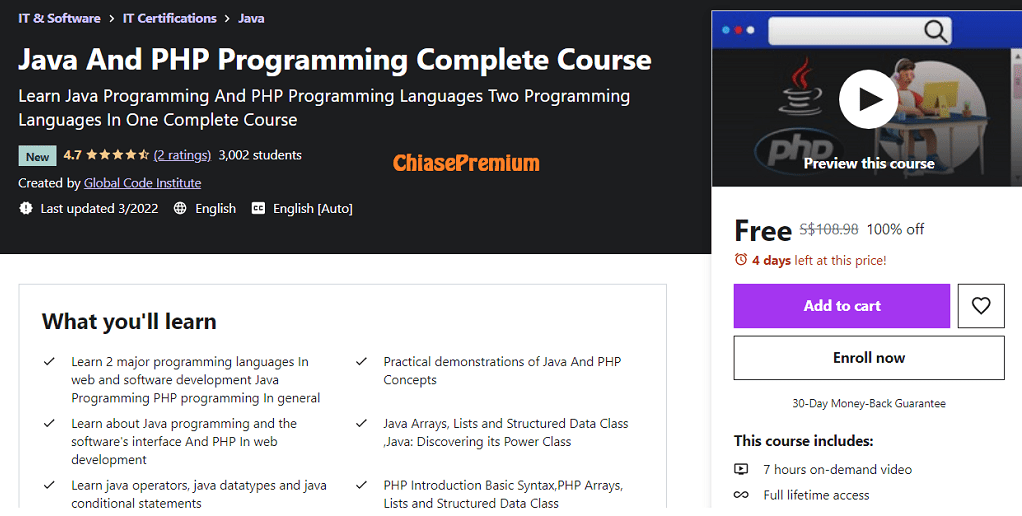Java And PHP Programming Complete Course