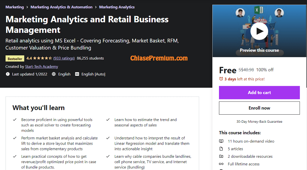 (Bestseller) Marketing Analytics and Retail Business Management