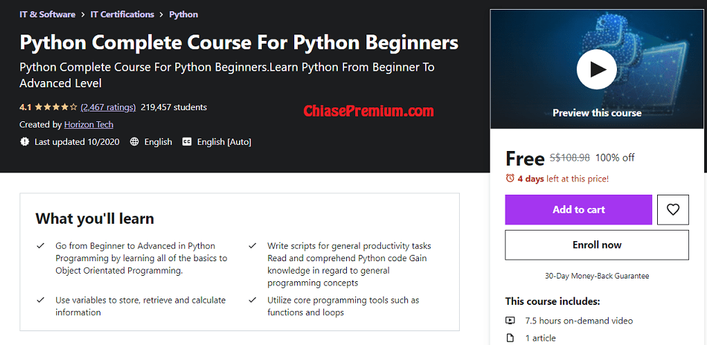 Python Complete Course For Python Beginners