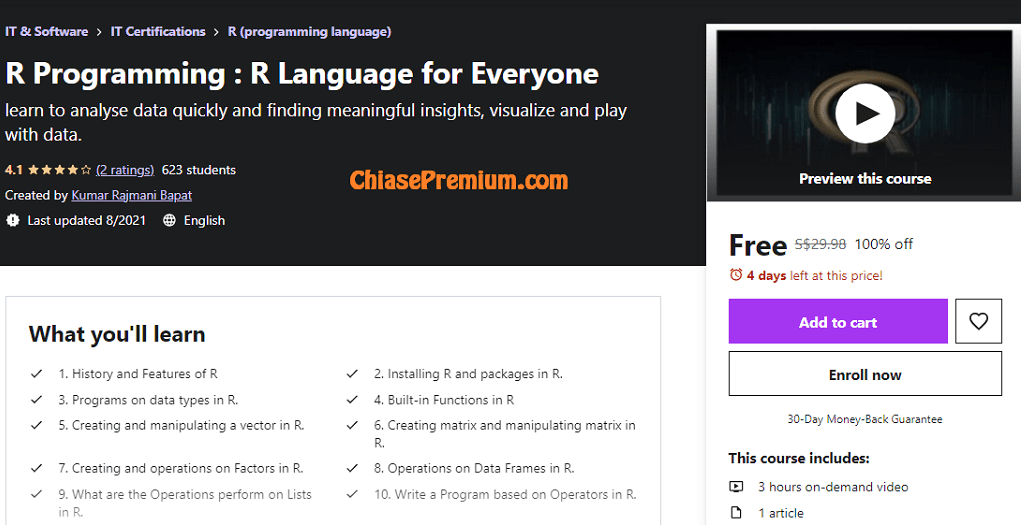 R Programming : R Language for Everyone